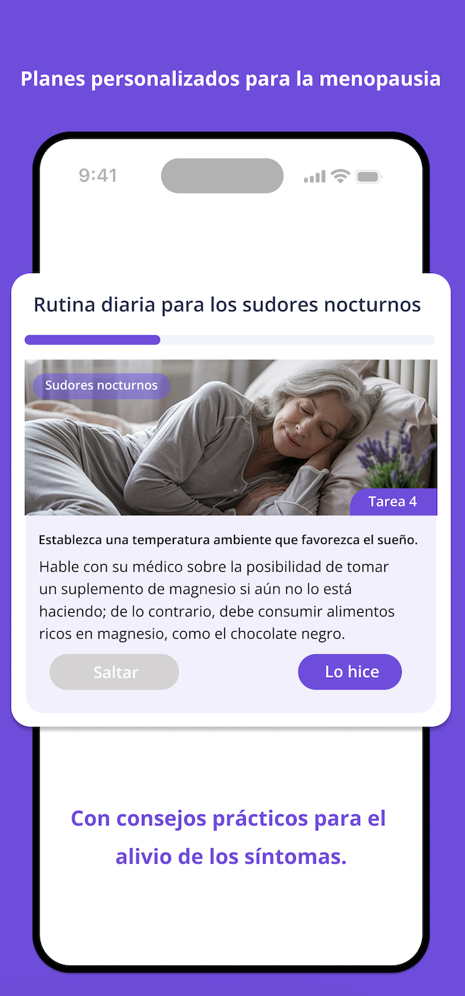 Planes personalizados para la menopausia
